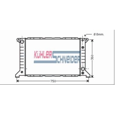 3601601 KUHLER SCHNEIDER Радиатор, охлаждение двигател