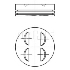 014 77 01 MAHLE Поршень