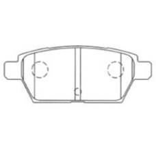 E2N067 AISIN Комплект тормозных колодок, дисковый тормоз