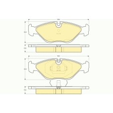 6109692 GIRLING Комплект тормозных колодок, дисковый тормоз