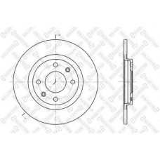 6020-9914-SX STELLOX Тормозной диск