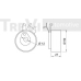 TD1306 TREVI AUTOMOTIVE Натяжной ролик, ремень ГРМ