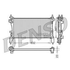 DRM07040 DENSO Радиатор, охлаждение двигателя