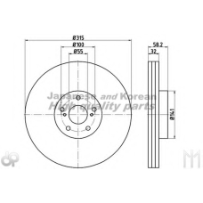 T603-12HD ASHUKI Тормозной диск