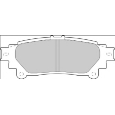 FD7537A NECTO Комплект тормозных колодок, дисковый тормоз