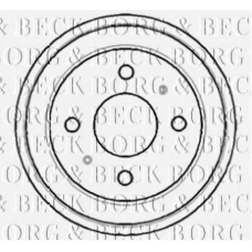 BBR7096 BORG & BECK Тормозной барабан