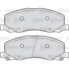 601048 VALEO Комплект тормозных колодок, дисковый тормоз