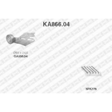 KA866.04 SNR Поликлиновой ременный комплект