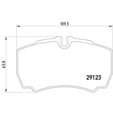 MDB2282 DON Комплект тормозных колодок, дисковый тормоз