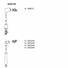 3A00/129 BREMI Комплект проводов зажигания