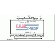 1709801 KUHLER SCHNEIDER Радиатор, охлаждение двигател