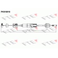 FKS18018 FTE Трос, управление сцеплением