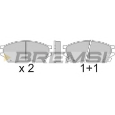 BP2392 BREMSI Комплект тормозных колодок, дисковый тормоз