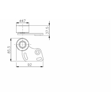 TKR 9896 TIMKEN Натяжной ролик, ремень грм
