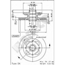 BS 8082 BRECO Тормозной диск