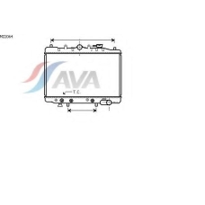 MZ2064 AVA Радиатор, охлаждение двигателя