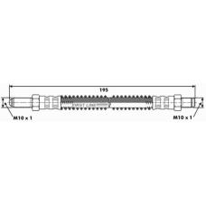 FBH6533 FIRST LINE Тормозной шланг